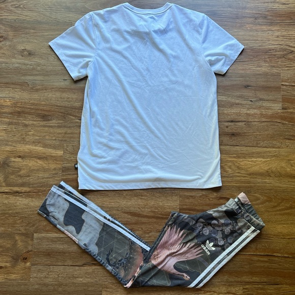 Adidas Asian Arena Kimono Track Tee + Leggings Set Crane Rare HTF XS Rita Ora - Picture 2 of 12